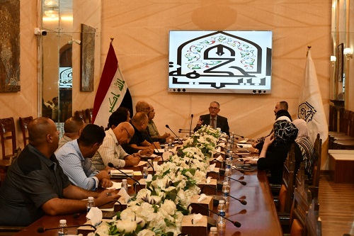 اجتماع رئيس مجلس امناء بيت الحكمة